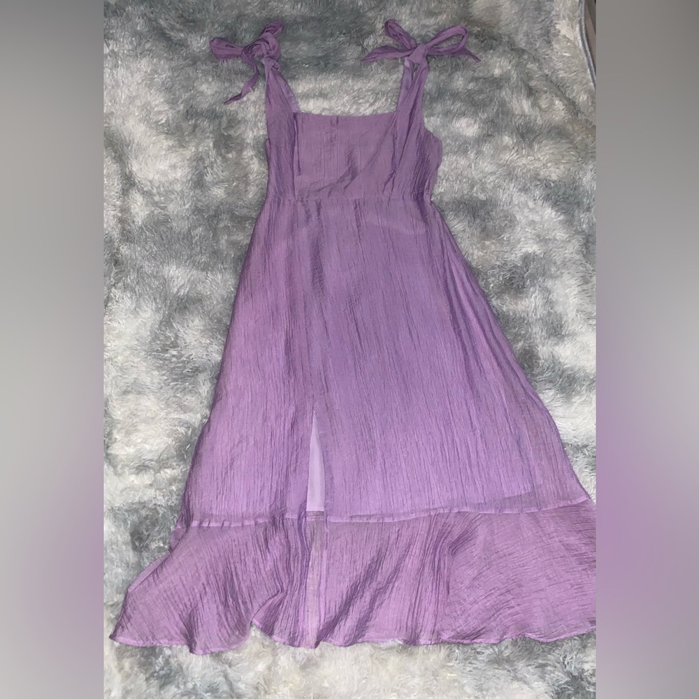 Lush Lavender High Low Dress